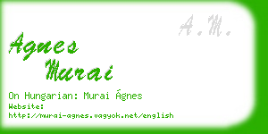agnes murai business card